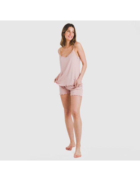 Pijama tirantes mujer soft liso