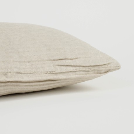 Cojín cuadrante New Ondas ante liso 50x50 - funda + relleno