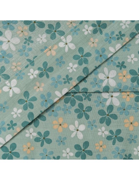 Juego de sábanas algodón Martinuca agua marina cuna Juego de sábanas algodón Martinuca agua marina cuna