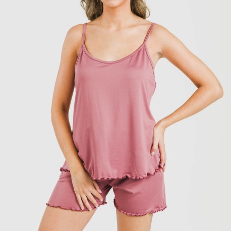Pijama tirantes mujer soft liso