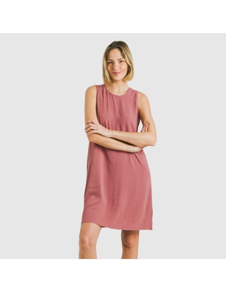 Vestido corto tirantes bambula liso Vestido corto tirantes bambula liso