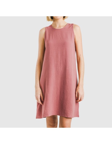 Vestido corto tirantes bambula liso Vestido corto tirantes bambula liso