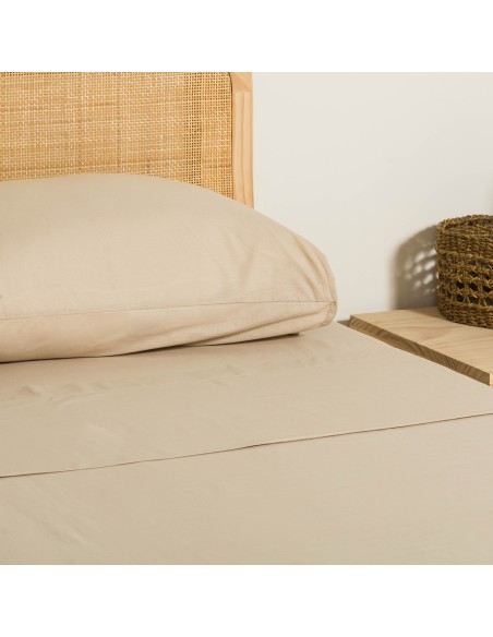 Juego de sábanas algodón Percal lisa Juego de sábanas algodón Percal lisa