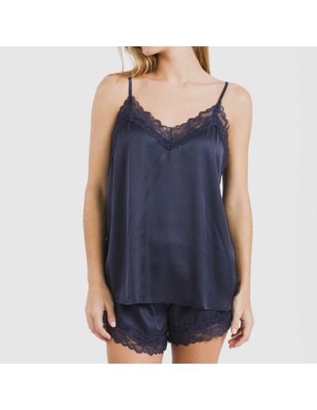 Pijama tirantes mujer satén Friday liso Pijama tirantes mujer satén Friday liso