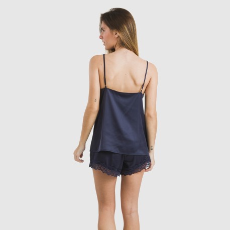 Pijama tirantes mujer satén Friday liso