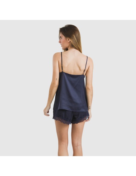 Pijama tirantes mujer satén Friday liso Pijama tirantes mujer satén Friday liso
