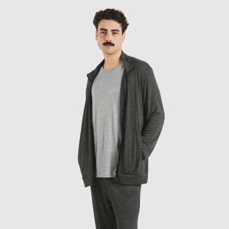 Sudadera viscosa hombre lisa