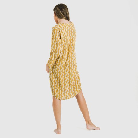 Camisola viscosa Calsita mostaza