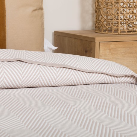 Colcha doble tela jacquard Delta topo