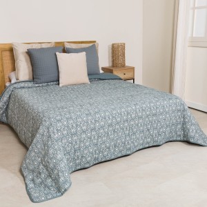 Colcha jacquard chenilla Tiberio verde francés - 120gr