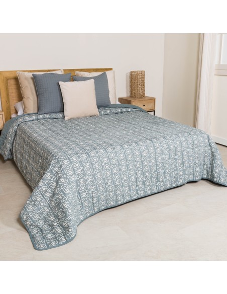 Colcha jacquard chenilla Tiberio New verde francés - 120gr Colcha jacquard chenilla Tiberio New verde francés - 120gr