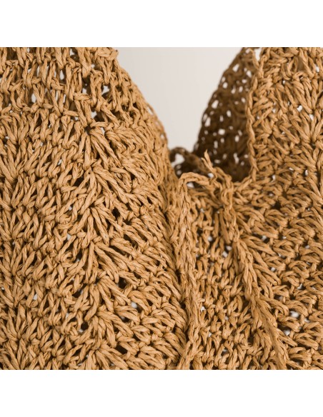 Bolso rafia cuerda