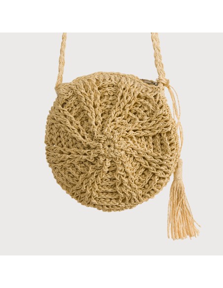 Bolso redondo rafia natural Bolso redondo rafia natural