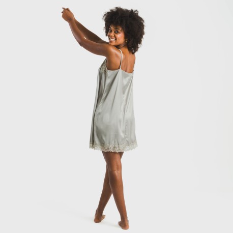 Camisón corto satén Friday liso