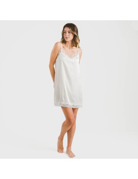 Camisón corto satén Friday liso