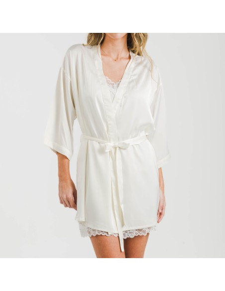 Bata corta mujer satén Friday liso