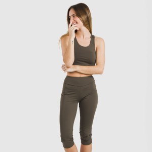Legging midi deportivo tecnico liso 2