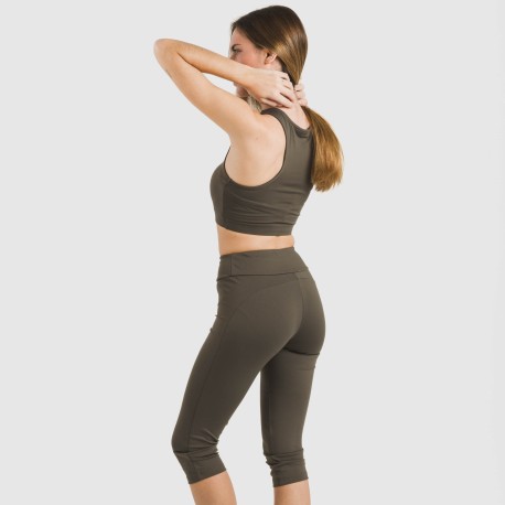 Legging midi deportivo tecnico liso