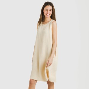 Vestido corto tirantes bambula liso 2