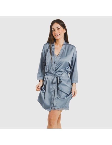 Bata corta mujer satén Friday liso