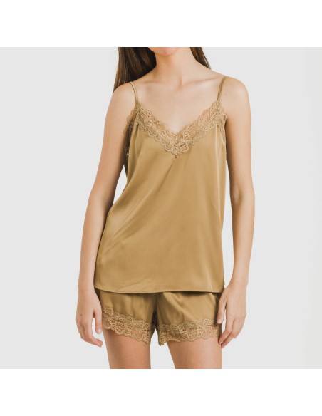 Pijama tirantes mujer satén Friday liso Pijama tirantes mujer satén Friday liso