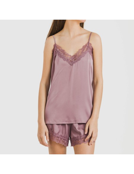 Pijama tirantes mujer satén Friday liso Pijama tirantes mujer satén Friday liso