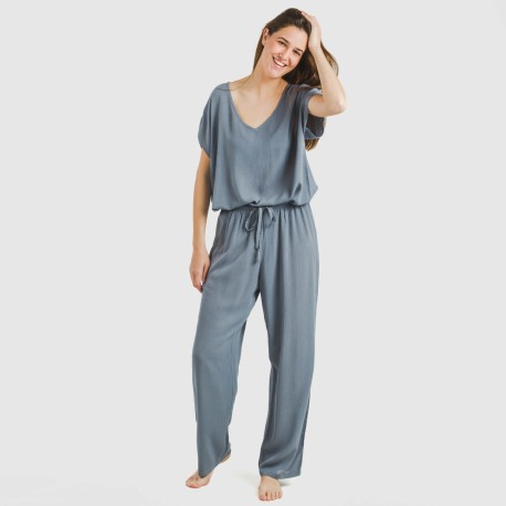 Pantalón largo viscosa bambula liso