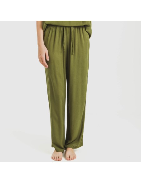 Pantalón largo viscosa bambula liso Pantalón largo viscosa bambula liso