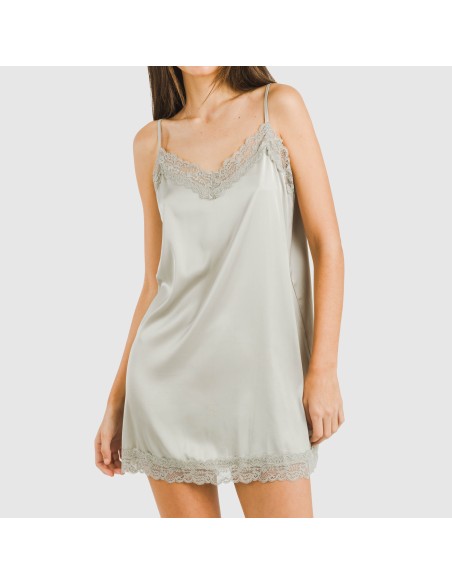 Camisón corto satén Friday liso