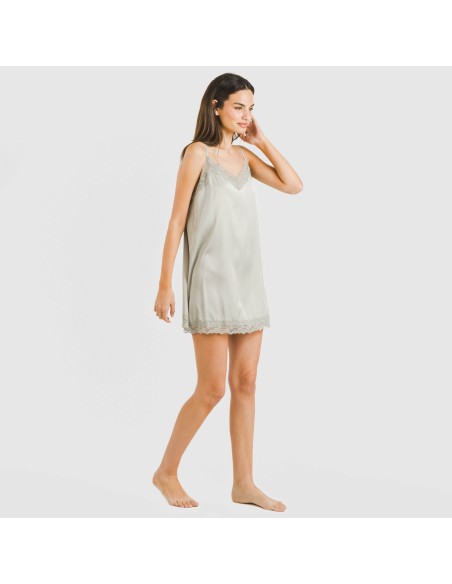 Camisón corto satén Friday liso