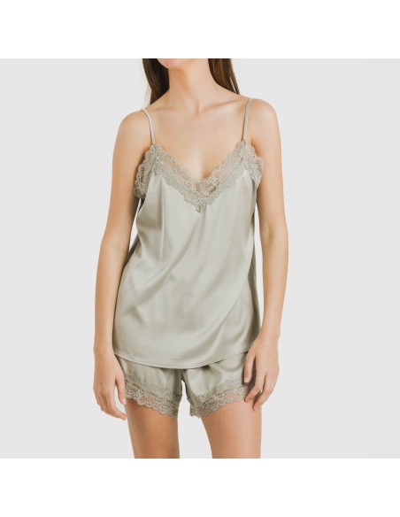 Pijama tirantes mujer satén Friday liso
