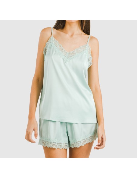 Pijama tirantes mujer satén Friday liso Pijama tirantes mujer satén Friday liso