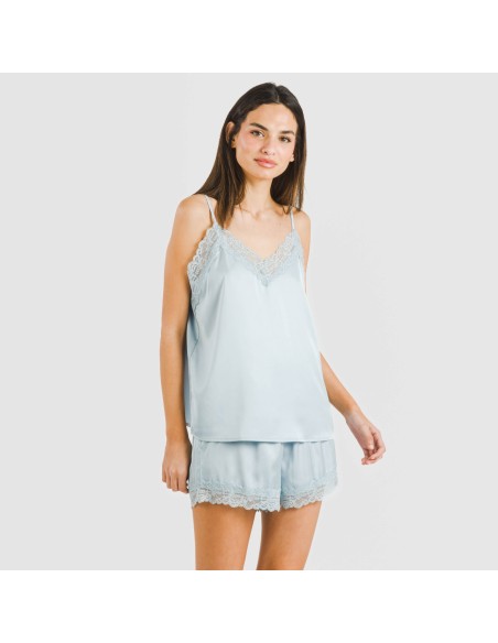 Pijama tirantes mujer satén Friday liso Pijama tirantes mujer satén Friday liso
