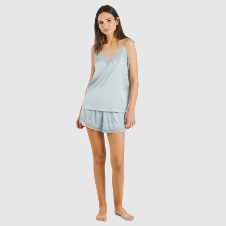 Pijama tirantes mujer satén Friday liso