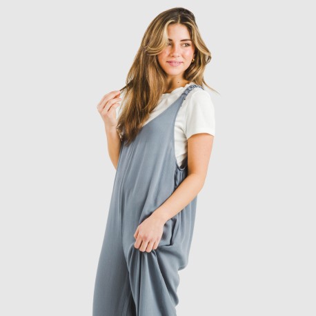 Mono largo mujer viscosa bambula liso