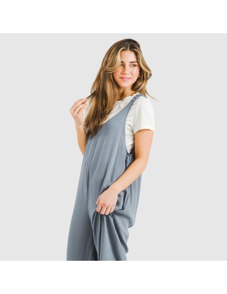 Mono largo mujer viscosa bambula liso Mono largo mujer viscosa bambula liso