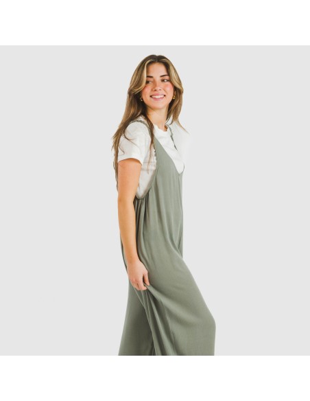 Mono largo mujer viscosa bambula liso Mono largo mujer viscosa bambula liso