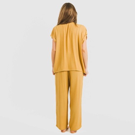 Camiseta manga fluida viscosa bambula lisa