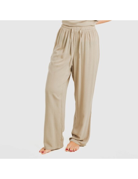 Pantalón largo viscosa bambula liso Pantalón largo viscosa bambula liso