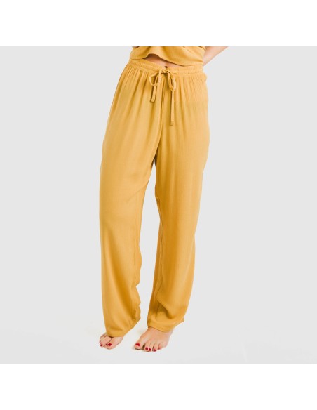 Pantalón largo viscosa bambula liso Pantalón largo viscosa bambula liso