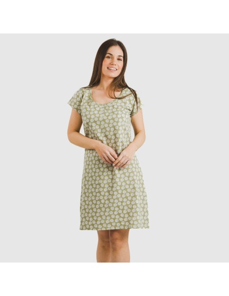 Blusón algodón Medusa verde cacería Blusón algodón Medusa verde cacería