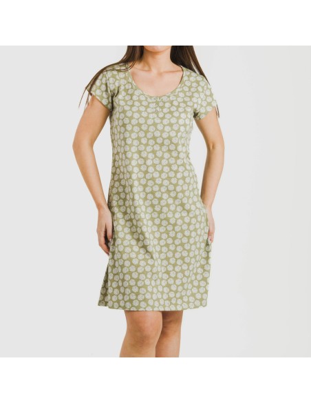 Blusón algodón Medusa verde cacería Blusón algodón Medusa verde cacería