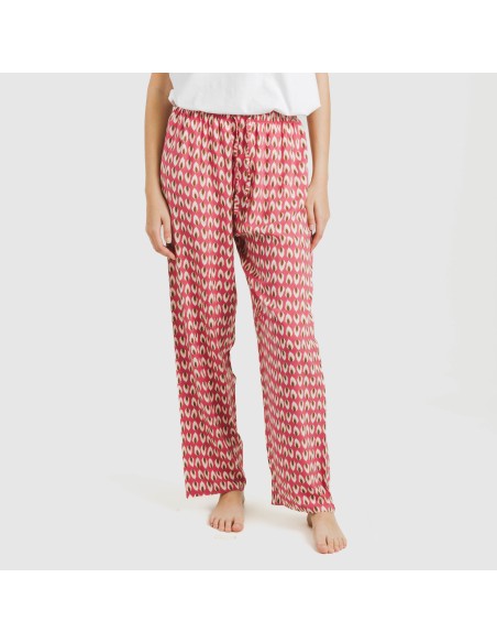 Pantalón viscosa Tana marsala