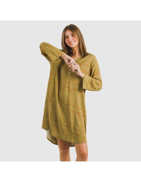 Camisola viscosa Silda verde cacería Camisola viscosa Silda verde cacería