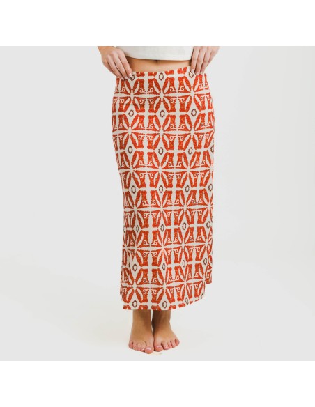 Falda midi soft Catania teja Falda midi soft Catania teja