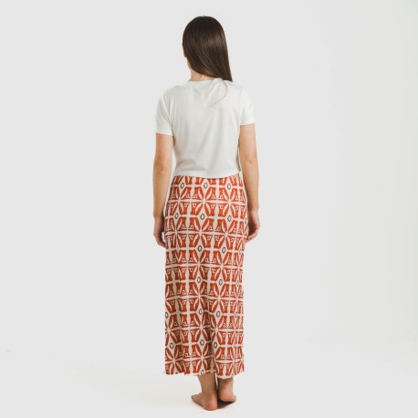 Falda midi soft Catania teja