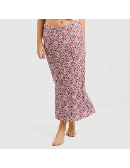 Falda midi soft Malura marsala Falda midi soft Malura marsala