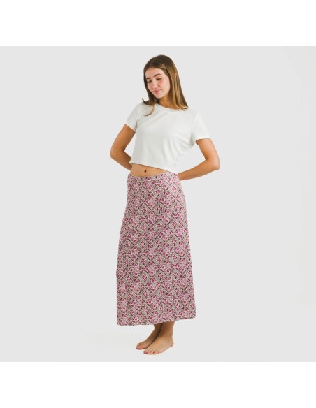 Falda midi soft Malura marsala Falda midi soft Malura marsala