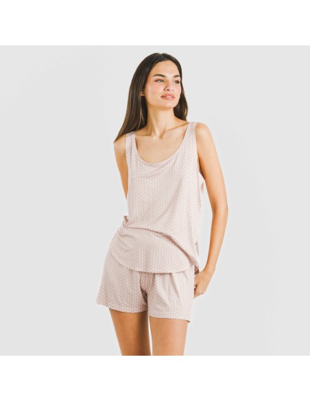 Pijama tirantes mujer viscosa Sassy rosa Pijama tirantes mujer viscosa Sassy rosa
