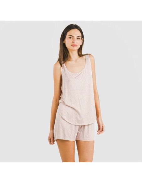 Pijama tirantes mujer viscosa Sassy rosa Pijama tirantes mujer viscosa Sassy rosa